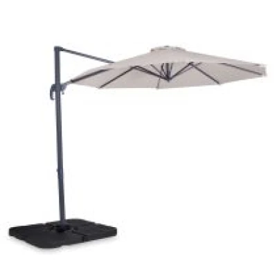 Cantilever parasol Bardolino Ø300cm - Premium parasol | Incl. 4 fillable tiles