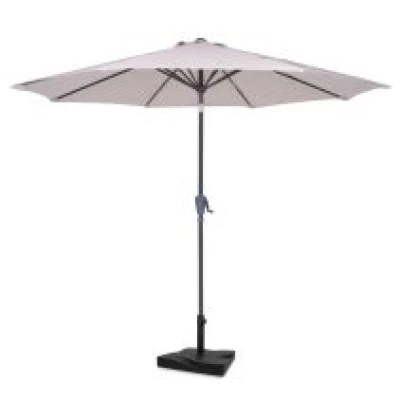 Parasol Recanati Ø300cm – Premium parasol - beige | Incl. concrete base 20 kg