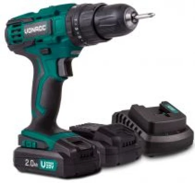 Cordless impact drill 20V | Incl. 2x 2.0Ah battery and charger