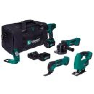 Tool set VPower 20V - 4.0Ah | Incl. 4 machines, 2 batteries and charger 