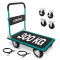 Carrello a piattaforma premium – con pneumatici ad aria – pieghevole | Portata massima 300 kg