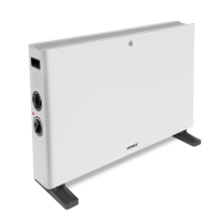 VONROC Riscaldatore elettrico |Termoconvettore - 2000W - Bianco | Con 2 impostazioni e funzione Turbo