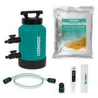 DI Water Filter – Deionization  System – Alternative to Osmosis water | Incl. 4.5L Mixed Bed Resin, TDS Meter, Hose & Couplings