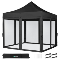gazebo-easy-up-3x3-m-set-incl-pareti-laterali-con-zanzariera-nero