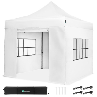 Easy-Up Gazebo - 3x3 m | Set incl. Pareti Laterali  - Bianco