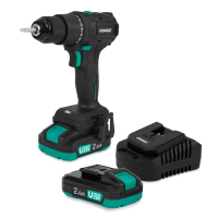 Trapano Avvitatore PRO 20V – Motore Brushless – 40Nm | Con 2x Batterie 2.0Ah e Caricabatterie Rapido