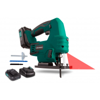 VONROC Seghetto alternativo 20V - 2.0Ah | Incl. 2 batterie e caricatore