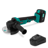 Cordless angle grinder – Ø125mm | Incl. 4.0Ah Battery & quick charger 