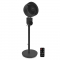 Ventilatore a piantana BREEZE - 98cm - molto silenzioso - 3 velocità - nero | Include telecomando