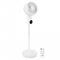 Ventilatore a piantana BREEZE - 98cm - molto silenzioso - 3 velocità - bianco | Include telecomando