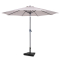 Ombrellone Recanati Ø300cm - Parasole Premium - Beige | Con base in cemento di 20 kg