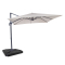 Ombrellone a sbalzo Pisogne 300x300cm - Parasole Premium - Beige | Piastrelle base riempibili incluse