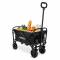 Carrello compatto – pieghevole – 60 kg – 50 L | Nero