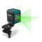 Laser a linee incrociate - Verde - Autolivellante - Portata 18 metri