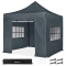 Gazebo Easy-Up - 3x3 m | Set incl. Pareti Laterali - Grigio