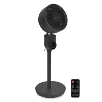 ventilatore a piantana breeze 88cm molto silenzioso 3 velocite nero include telecomando-af502ac-vista principale-VONROC
