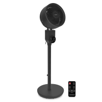ventilatore a piantana breeze 98cm molto silenzioso 3 velocite nero include telecomando-af503ac-vista principale-VONROC