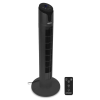 ventilatore a colonna di lusso 86 cm 3 velocite nero telecomando incluso-af504ac-vista principale-VONROC