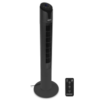ventilatore a colonna di lusso 110 cm 3 velocite nero telecomando incluso-af505ac-vista principale-VONROC