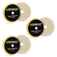 Tamponi in lana per lucidatura | Ø 125mm – Set da 3 pezzi