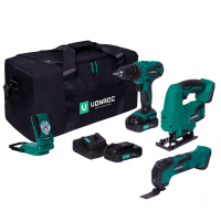 Tool set VPower 20V - 2.0Ah | Incl. 3 machines, 2 batteries and charger 