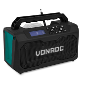 Jobsite radio 20V – FM, bluetooth & USB | Excl. battery and quick charger