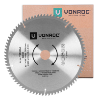 Lama da taglio 80T - Ø 250 x 30 x 2.8/1.8mm | per seghe da banco VONROC TS504AC, TS505AC e compatibile universalmente