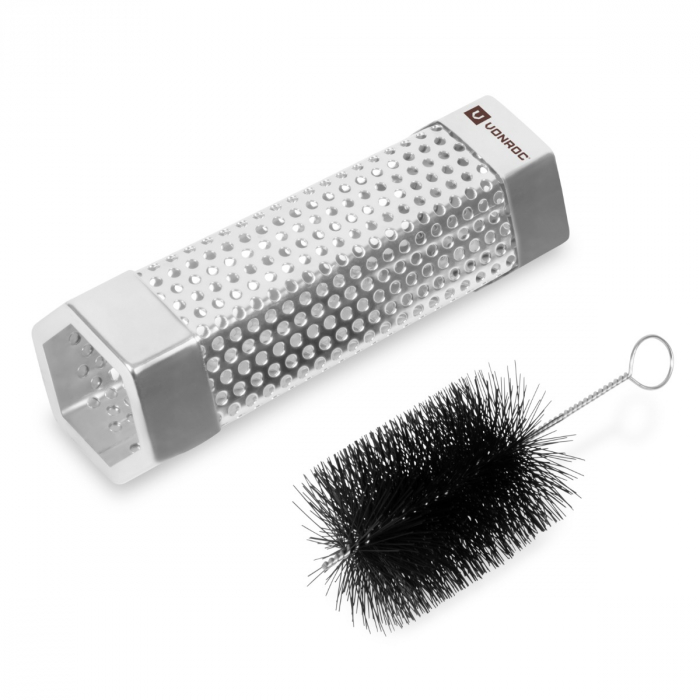 Tubo affumicatore BBQ - acciaio inox | Include spazzola per la pulizia main product photo