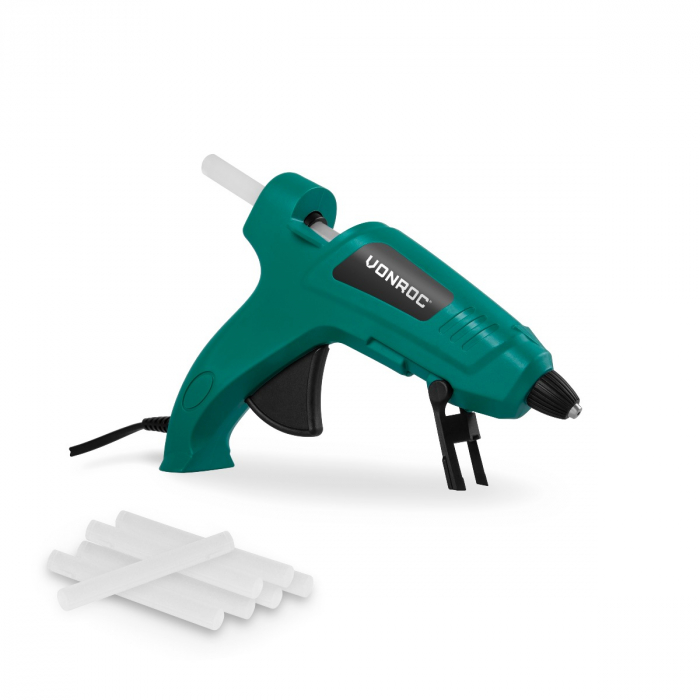Pistola per colla a caldo 70W-11,2mm|Funzione antigoccia. Include 8 stick di colla main product photo