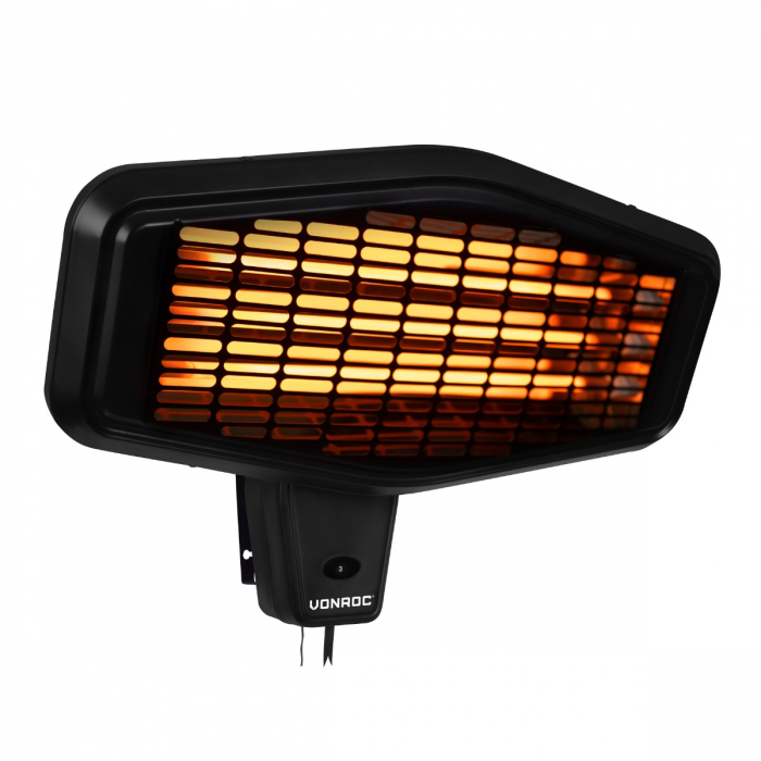 Riscaldatore Amiata 2200W - Montaggio a parete - Elemento al quarzo | 3 livelli di calore main product photo