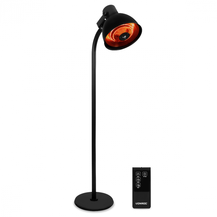 Riscaldatore Vesuvio 2000W – Stufa a piantana da esterno | Con telecomando main product photo