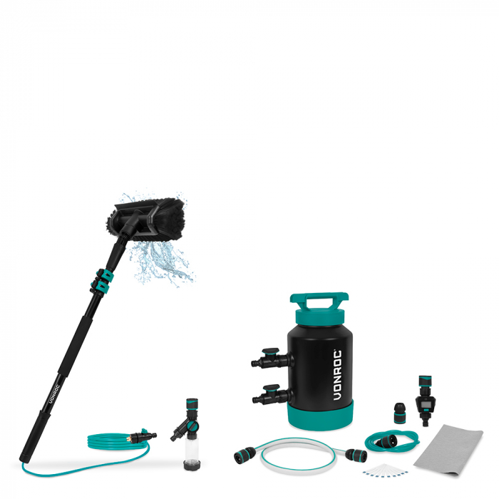 Spazzola telescopica da 1,80 m e addolcitore d'acqua - Set completo main product photo