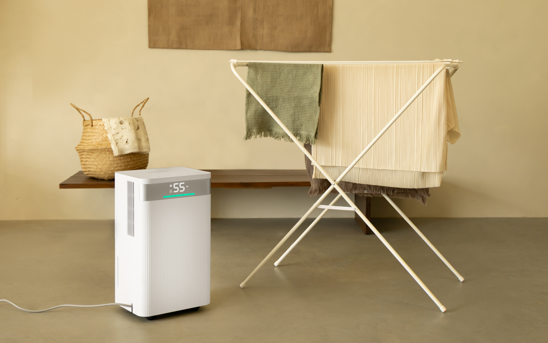 Asciugatura extra rapida del bucato con il deumidificatore Vonroc